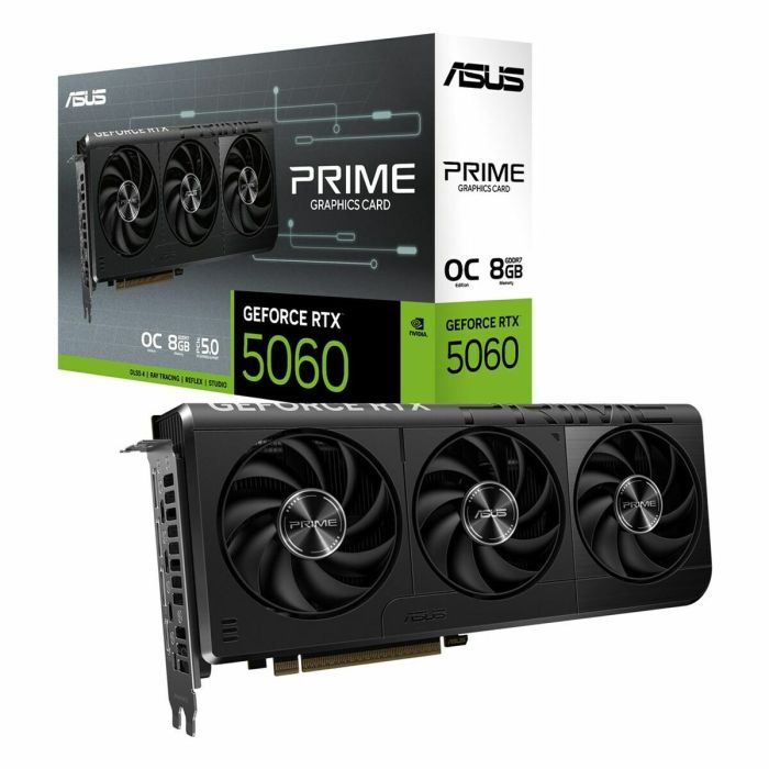 Carte Graphique Asus 90YV0N10-M0NA00 8 GB GEFORCE RTX 5060 GDDR6 GDDR7 14 Carte Graphique Asus 90YV0N10-M0NA00 8 GB GEFORCE RTX 5060 GDDR6 GDDR7 14