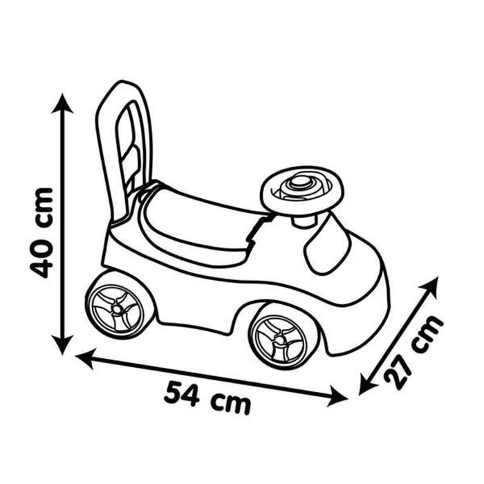 Porteur Smoby Noir Rose 2 en 1 16