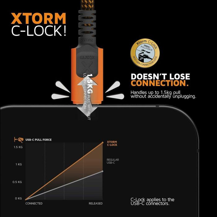 Câble USB Xtorm CXX2002 Orange 3