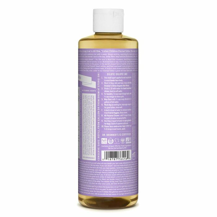 Savon liquide Dr Bronner's 475 ml Lavande 1 Savon liquide Dr Bronner's 475 ml Lavande 1