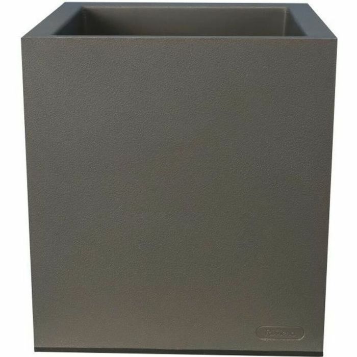 Riviera Conteneur Granit Gris 40x40 - Double Paroi avec Rétention d'Eau, 100% Recyclable, Fabrication Française