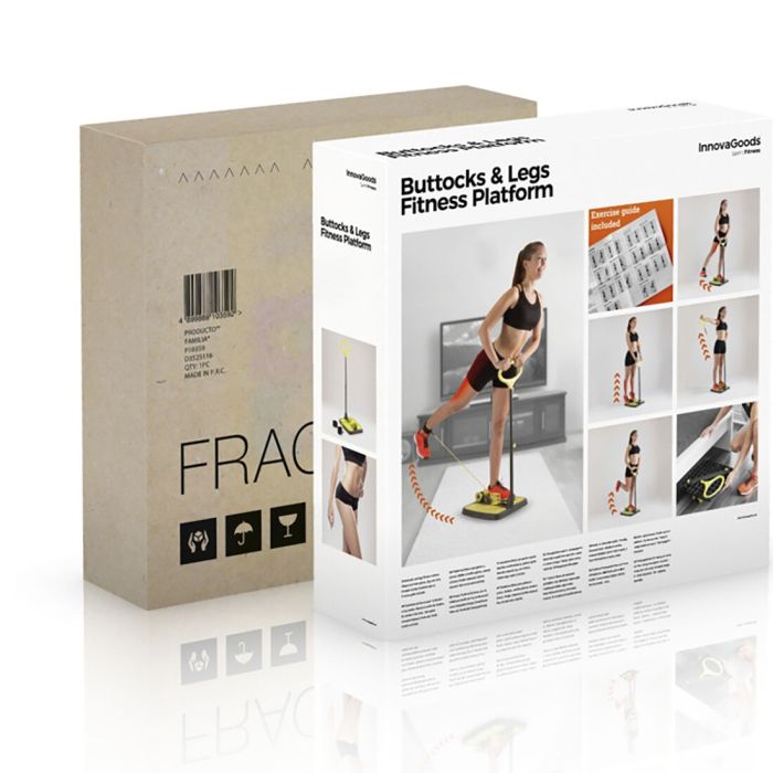 Plateforme de Fitness pour Fessiers et Jambes avec Guide d'Exercices InnovaGoods 1 Plateforme de Fitness pour Fessiers et Jambes avec Guide d'Exercices InnovaGoods 1