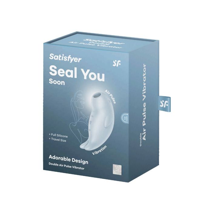 Aspirateur à clitoris Satisfyer Seal You Soon Bleu 1 Aspirateur à clitoris Satisfyer Seal You Soon Bleu 1