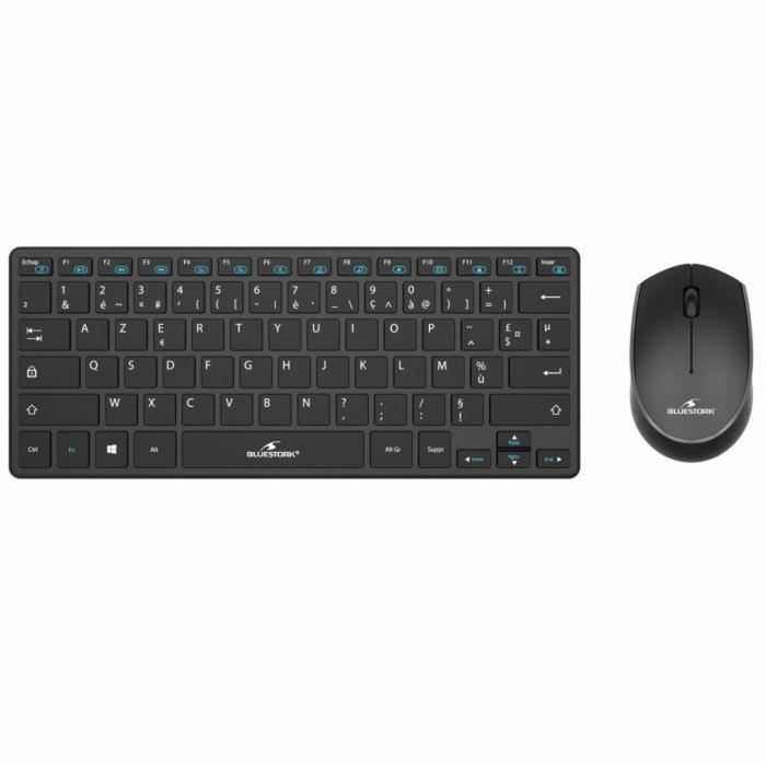 clavier et souris Bluestork Sans fil Ultra compact Noir 1 clavier et souris Bluestork Sans fil Ultra compact Noir 1