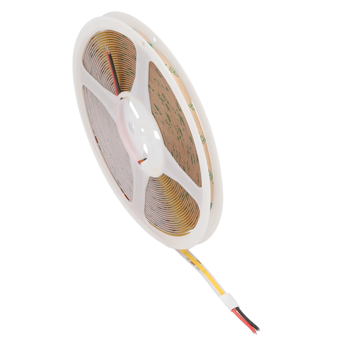 [SKY-FSLCOB-320L-8mm-10M-WW] Tira LED COB 10 Metros 12W/M 960Lm/M 3000ºK IP20 24VDC Flexible 320 LED/m CRI95 8mm 2
