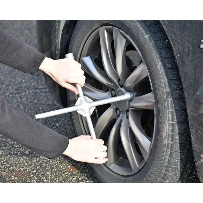 Clé en croix renforcé - PRECISION STEEL - Douilles 17, 19, 21 mm 4