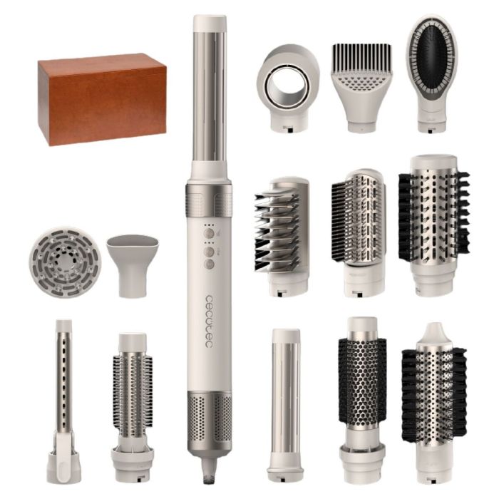 Brosse à coiffer Cecotec CeramicCare 14in1 AirGlam 1200 W 1400 W Champagne Céramique 0 Brosse à coiffer Cecotec CeramicCare 14in1 AirGlam 1200 W 1400 W Champagne Céramique 0