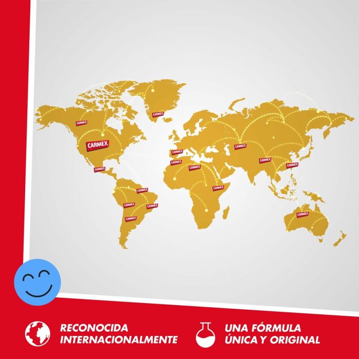 Baume à lèvres hydratant Carmex Triplo Transparent Spf 15 Fraise Ananas Cerise 3 Pièces (3 Unités) 3 Baume à lèvres hydratant Carmex Triplo Transparent Spf 15 Fraise Ananas Cerise 3 Pièces (3 Unités) 3