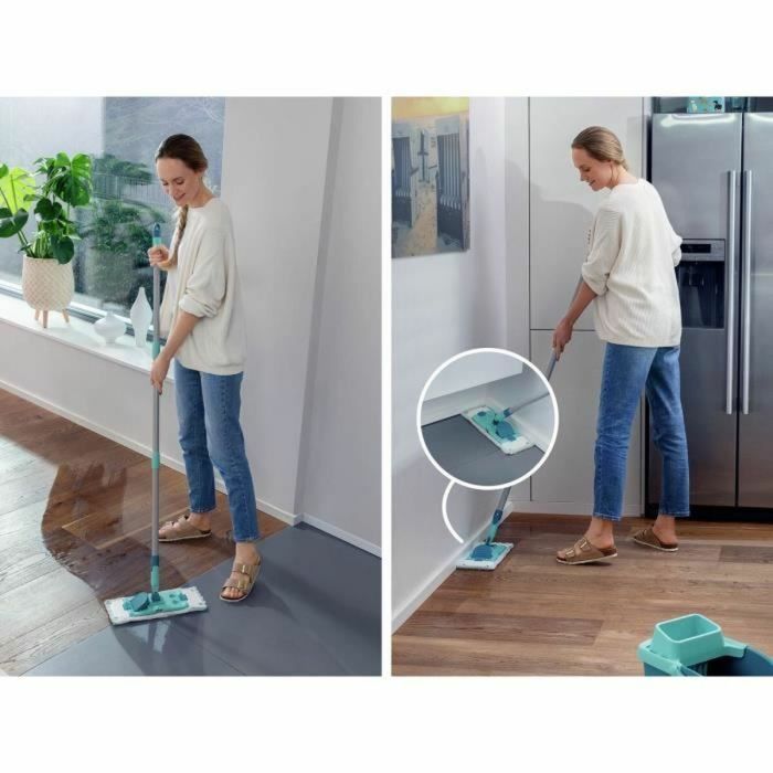 Mop with Bucket Leifheit PowerClean Turquoise 3