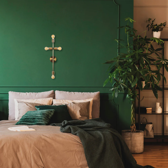 Applique Métal Vintage Lusaka "Bedside - 3166" 4 x E27 OPV-584TTM1926 2