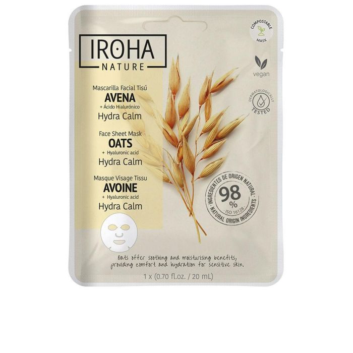 Iroha Masque En Tissu Pour Le Visage Oat 1 Unité 0 Iroha Masque En Tissu Pour Le Visage Oat 1 Unité 0