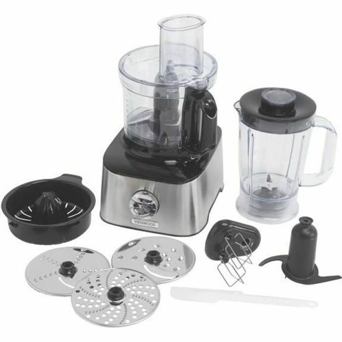 Kenwood Robot Multifonction FDM301SS MultiPro Compact Inox 800W avec Blender 2.1L et 1.5L 2 Vitesses