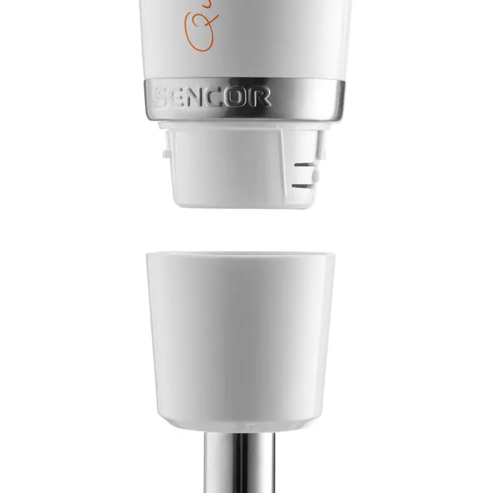 Sencor SHB 4378WH Robot multifonction 1000 W avec batteur, hachoir et mixeur, bol inox 4.5 L, fonction pulse et 6 accessoires pour pâtisserie