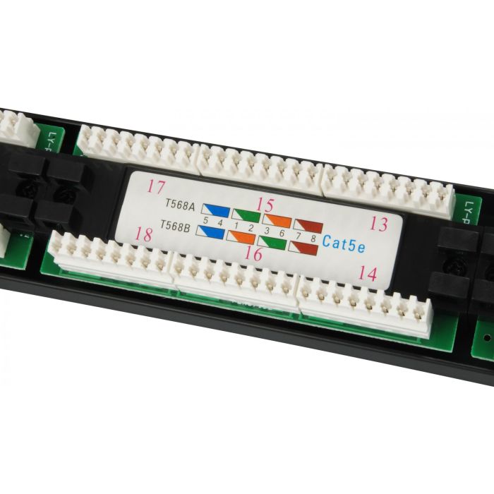 Equip Patchpanel 24x RJ45 Cat5e 19" UTP 1HE schwarz 4