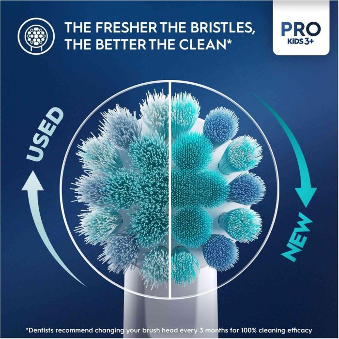 Brosse à dents électrique Oral-B Frozen Noir Multicouleur (2 Pièces) (2 Unités) 10