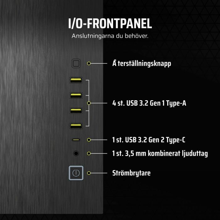 Boîtier ATX semi-tour Corsair 6500X Noir