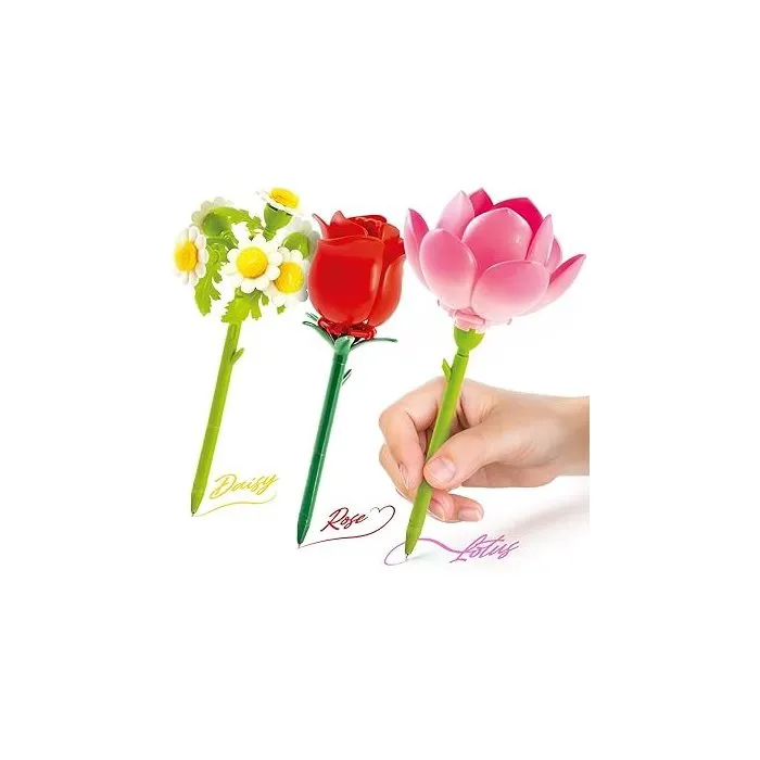 Canal Toys BLM 002 Stylo Fleur à Construire - Pack de 3 - Rose, Lotus, Marguerite avec Encre Pailletée et Parfumée - Loisir Créatif Enfant dès 6 ans Canal Toys BLM 002 Stylo Fleur à Construire - Pack de 3 - Rose, Lotus, Marguerite avec Encre Pailletée et Parfumée - Loisir Créatif Enfant dès 6 ans