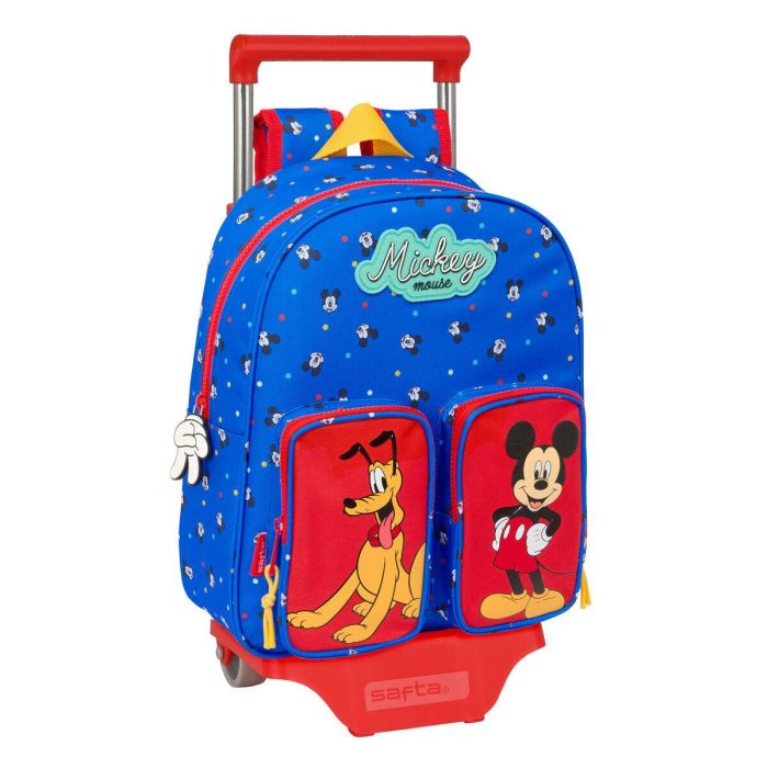 Cartable à roulettes Mickey Mouse Clubhouse Good day Bleu 28 x 34 x 10 cm 0