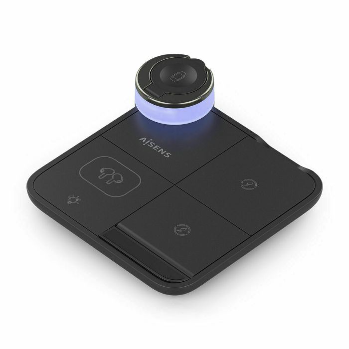 Chargeur sans fil Aisens ASCH-15W4WC062-BK Noir 15 W 8