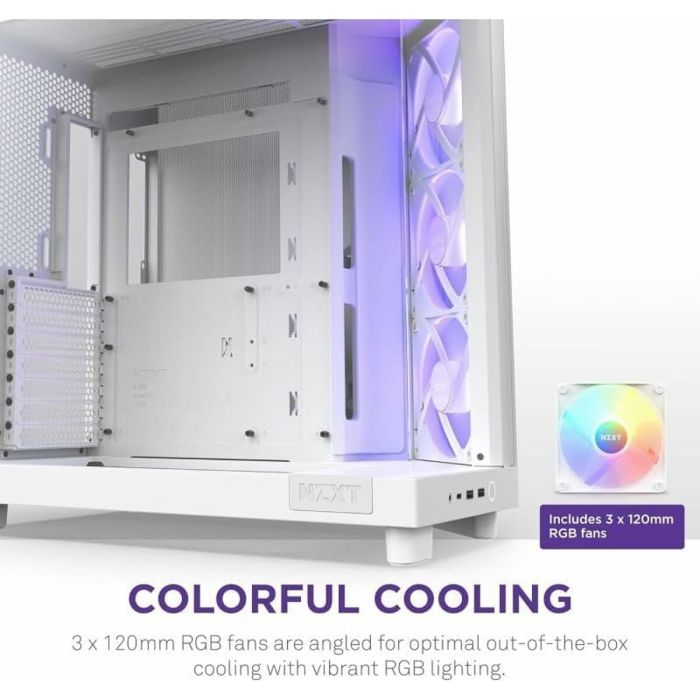 Boîtier ATX semi-tour NZXT CC-H61FW-R1 Blanc 27 Boîtier ATX semi-tour NZXT CC-H61FW-R1 Blanc 27