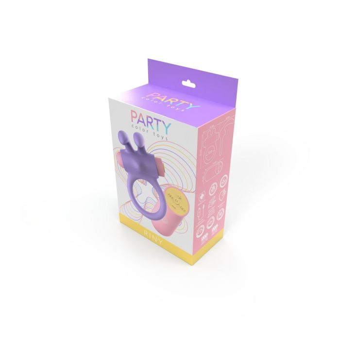 Anneau Pénis Party Color Toys Lila Silicone 1 Anneau Pénis Party Color Toys Lila Silicone 1