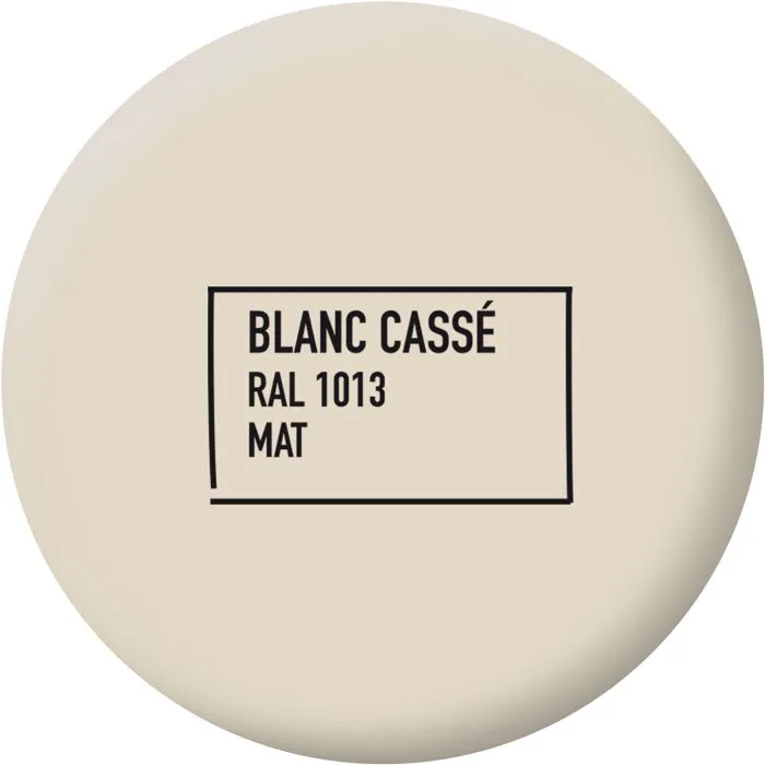 Ripolin - Peinture Multi-Supports Mat Blanc Cassé RAL 1013 - 2 Litres - Pour Bois, Métal, Béton, PVC, 12 Matériaux - Résiste aux UV et Intempéries