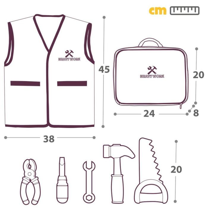 Set d'outils Colorbaby My Tools 4 Unités 1