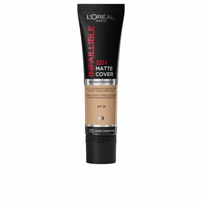L'Oréal Paris Infallible 32H Matte Cover Foundation #115-Warm Undertone 30 ml
