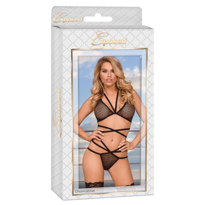 Ensemble de Lingerie Exposed Noir (L/XL) 0 Ensemble de Lingerie Exposed Noir (L/XL) 0