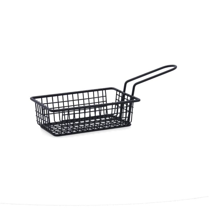 Cesta Rectangular Metal Gastro Black Quid 16x10,5x5,5 cm 0 Cesta Rectangular Metal Gastro Black Quid 16x10,5x5,5 cm 0