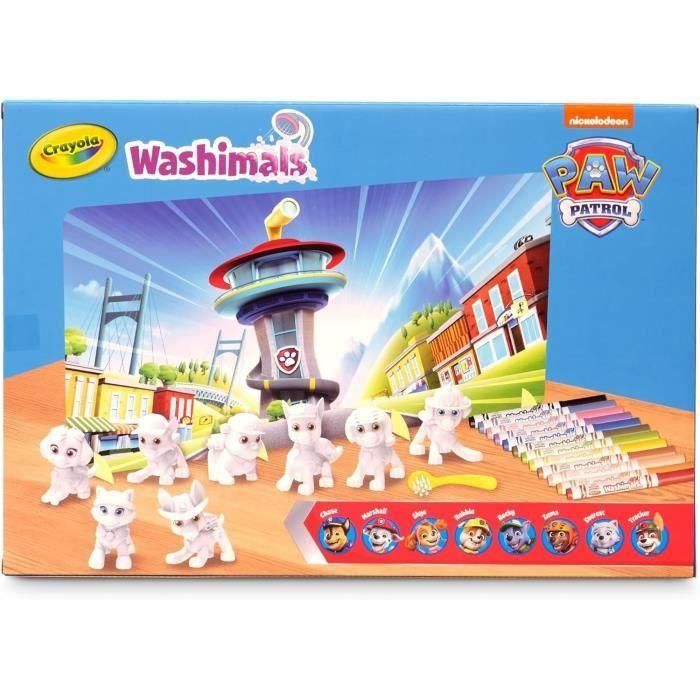 Washimals - Mes animaux a colorier - CRAYOLA - Super Set 8 animaux Pat'Patrouille - Des 3 ans 2
