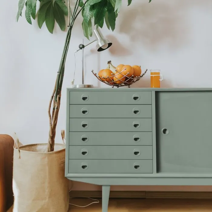 Ripolin - Peinture pour meubles et objets, Vert Nobile, finition satinée, pour bois, mélaminé, stratifié et métal, sans sous-couche, intérieur et extérieur, 0.5L