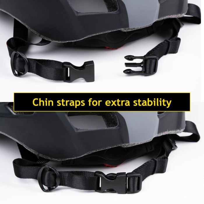 Casque de Cyclisme pour Adultes Dunlop M Noir Lumière LED 4