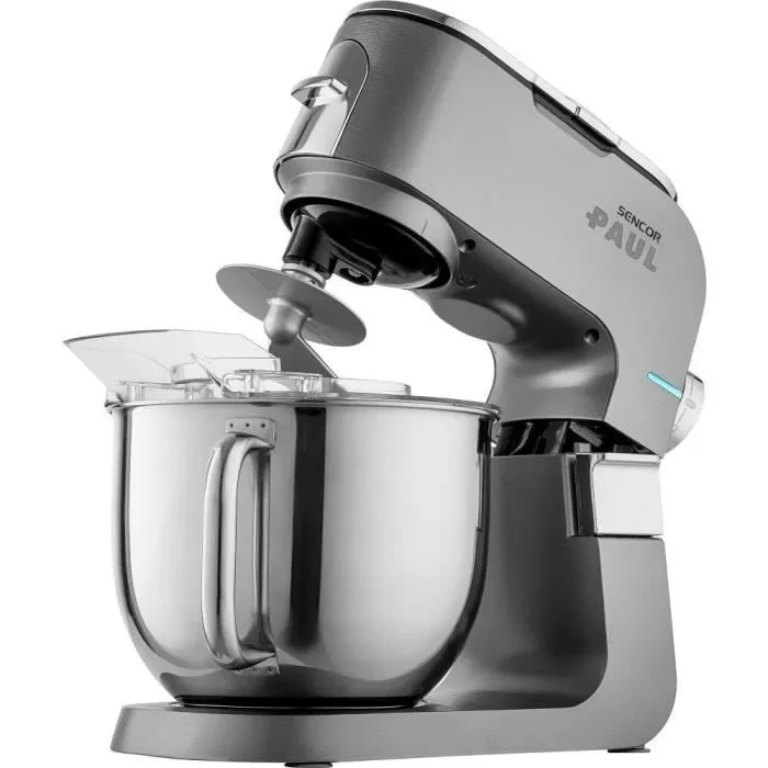 Sencor STM 7900 PAUL 1 - Robot pâtissier 6 L 1500 W, bol inox, pétrisseur, mixeur, fonction Pulse, éclairage LED Sencor STM 7900 PAUL 1 - Robot pâtissier 6 L 1500 W, bol inox, pétrisseur, mixeur, fonction Pulse, éclairage LED