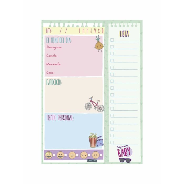 Planificateur quotidien Finocam TALKUAL 14,8 x 21 cm Blanc 7