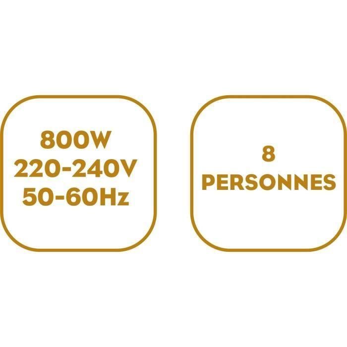 Fondue LITTLE BALANCE - Happy Fondue - Capacité 2L - Jusqu'a 8 personnes - Thermostat réglable - 800 W 1