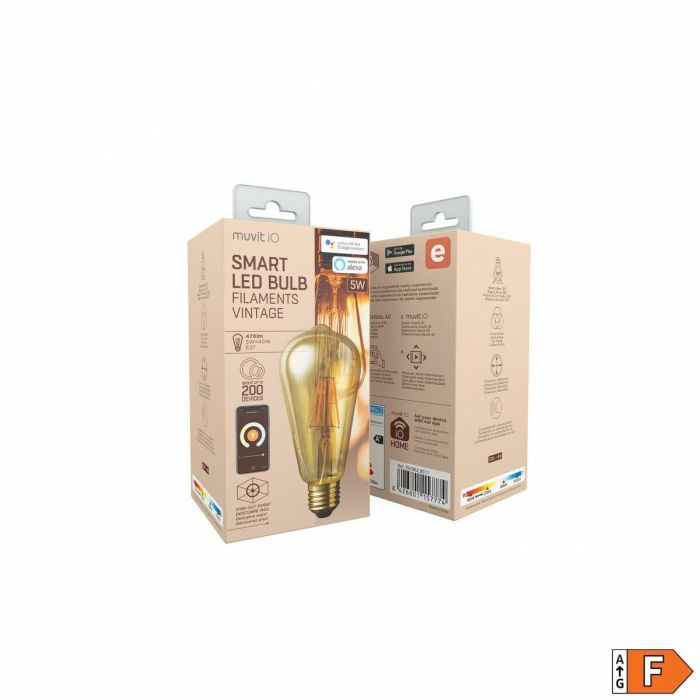 Ampoule à Puce Muvit iO 5 W E27 1800 K 2700 K 480 Lm Wi-Fi 16