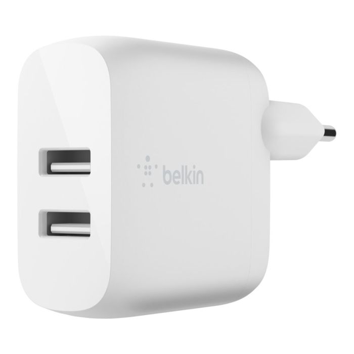 Chargeur Mural + Câble Lightning MFI Belkin Blanc 24 W 1