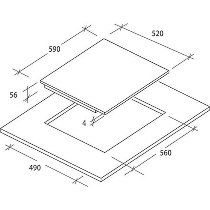 Plaques Vitro-Céramiques Candy CH64CCB 1800 W 2