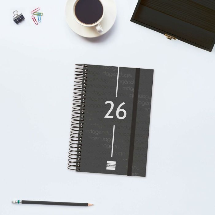 Agenda Finocam YEAR Noir 11,7 x 18,1 cm 2026 5