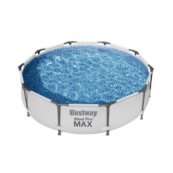 Bestway Steel Pro Max - Piscine tubulaire hors sol 305 x 76 cm avec filtre à cartouche 1249 L/H - Capacité 4 678 litres 3
