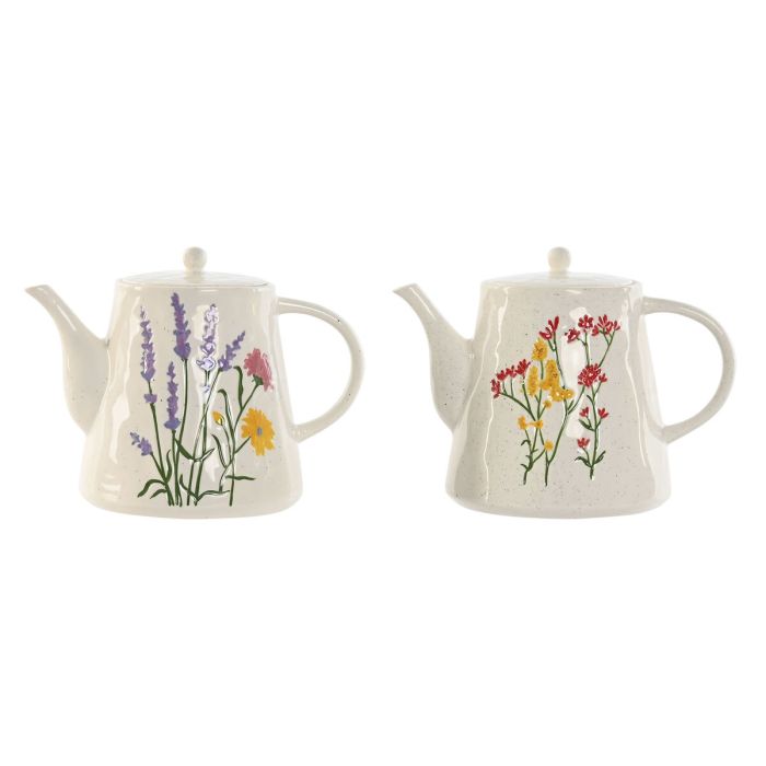 Théière Home ESPRIT Multicouleur Porcelaine 900 ml (2 Unités) 1 Théière Home ESPRIT Multicouleur Porcelaine 900 ml (2 Unités) 1