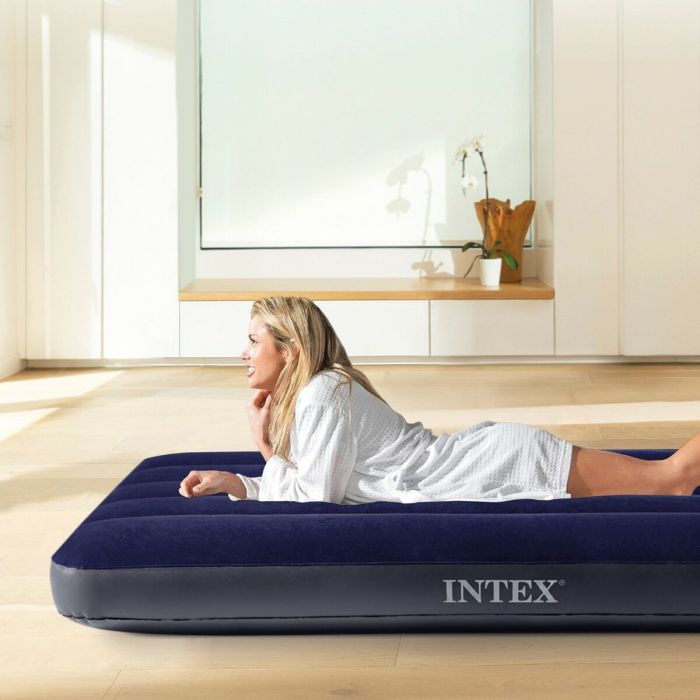 Air bed Intex CLASSIC DOWNY 76 x 25 x 191 cm (6 Unités) 1