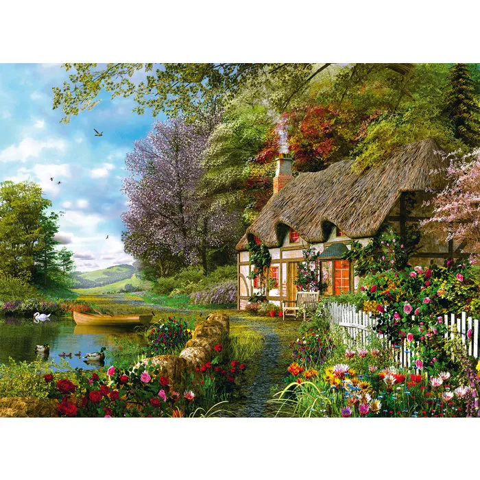Ravensburger Puzzle Adulte 1500 Pièces - Cottage de Campagne - Dès 14 Ans - Qualité Supérieure - 12000700 Ravensburger Puzzle Adulte 1500 Pièces - Cottage de Campagne - Dès 14 Ans - Qualité Supérieure - 12000700