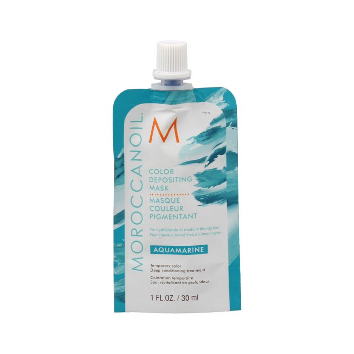 Masque pour cheveux Moroccanoil Depositing Aqua marine 30 ml