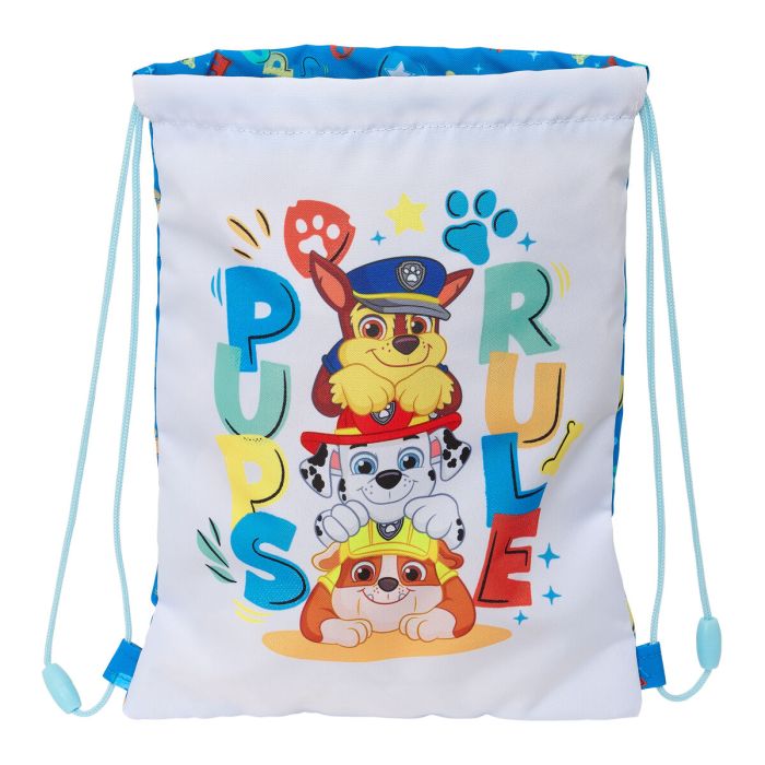 Sac à dos serré par des ficelles The Paw Patrol Pups rule Bleu 26 x 34 x 1 cm 0 Sac à dos serré par des ficelles The Paw Patrol Pups rule Bleu 26 x 34 x 1 cm 0