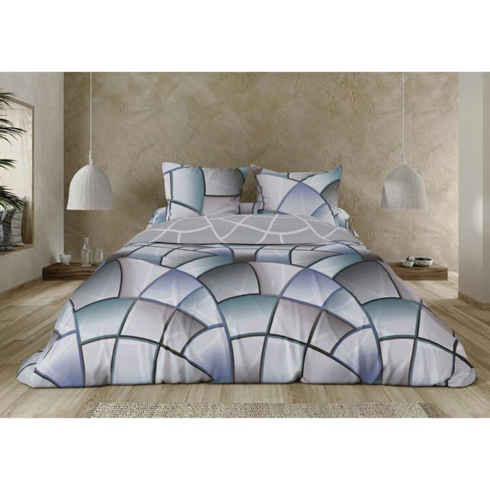 Housse de Couette Pierre Cardin Lucas Gris 144 Fils 220 x 230 cm 3