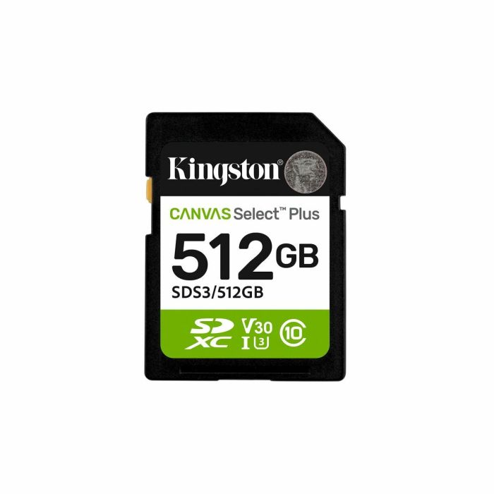 Carte Mémoire Micro SD avec Adaptateur Kingston SDS3/512GB 512 GB 12