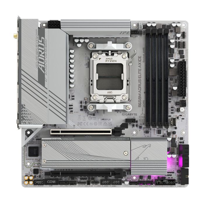 Carte Mère Gigabyte B650M AORUS ELITE AX ICE AMD B650 AMD AM5 1 Carte Mère Gigabyte B650M AORUS ELITE AX ICE AMD B650 AMD AM5 1