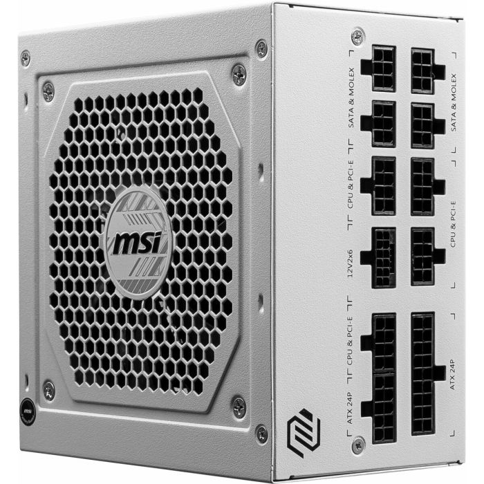 Bloc d’Alimentation MSI MAG A850GL PCIE5 WHITE 850 W 80 Plus Gold 12